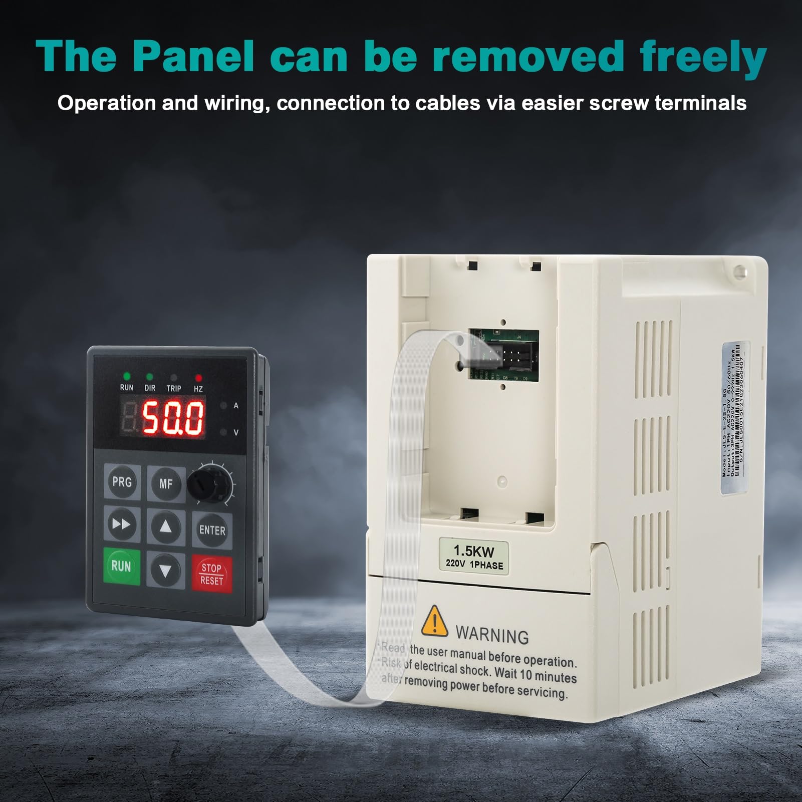 Convertisseur de fréquence CNC, 220V 1.5KW 1 phase entrée 3 phases sortie VFD onduleur convertisseur de fréquence moteur contrôleur de vitesse