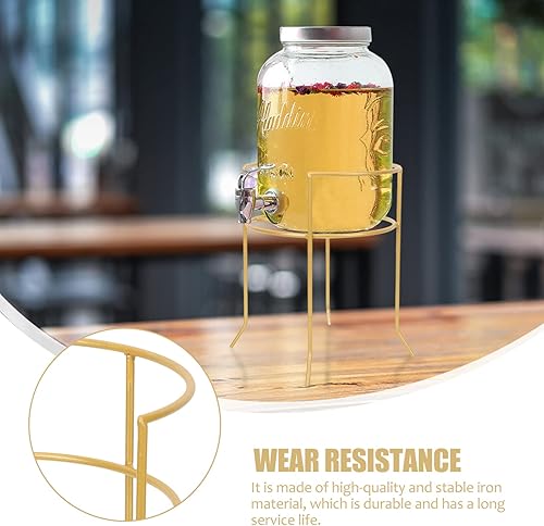 Miniatura 2 de Veemoon Soporte dispensador de bebidas Soporte de bebidas Hierro para jarra de agua y recipientes de vidrio Soporte de cubo de vino