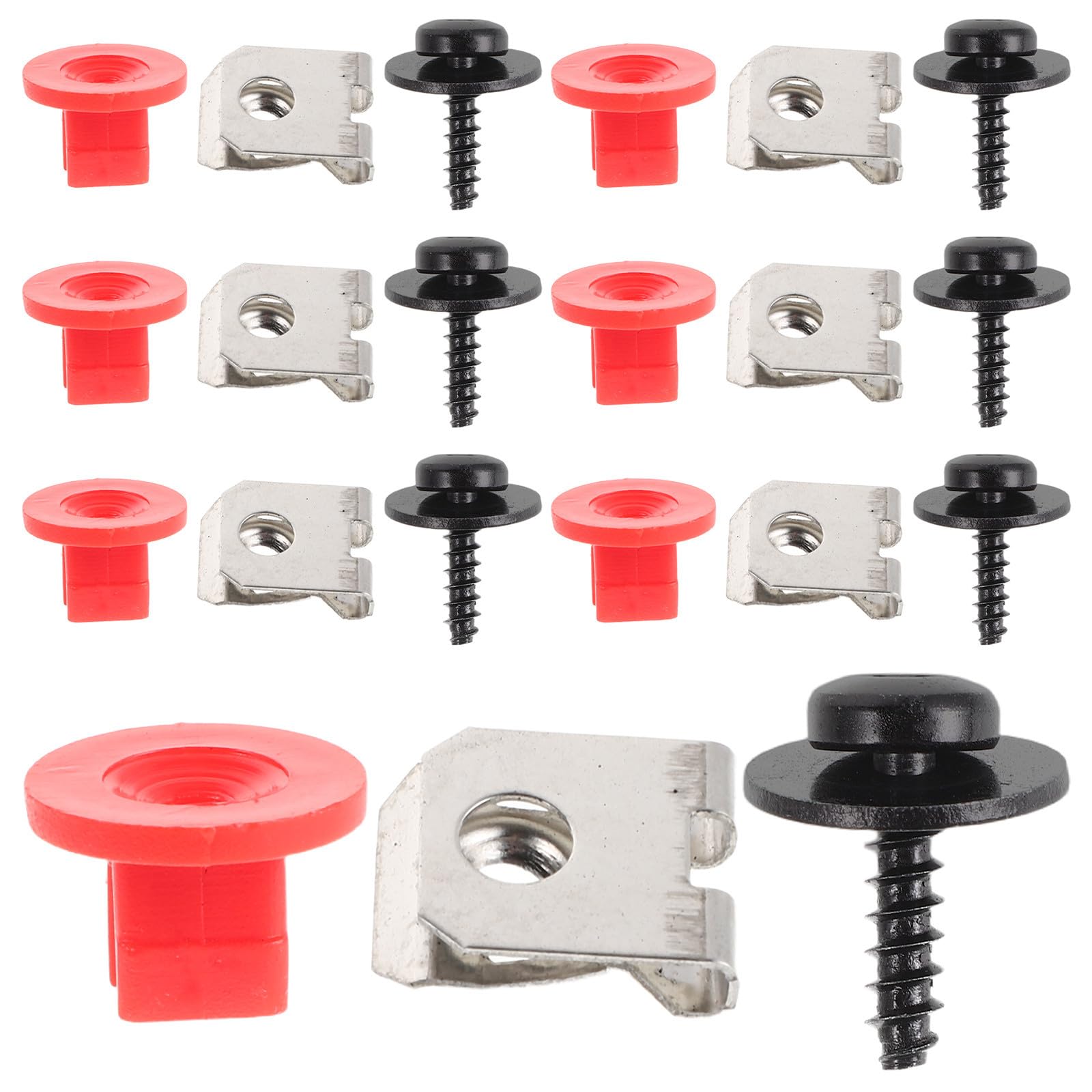 Kit de sujetadores de plástico Mipcase con pernos de acero para motor 8