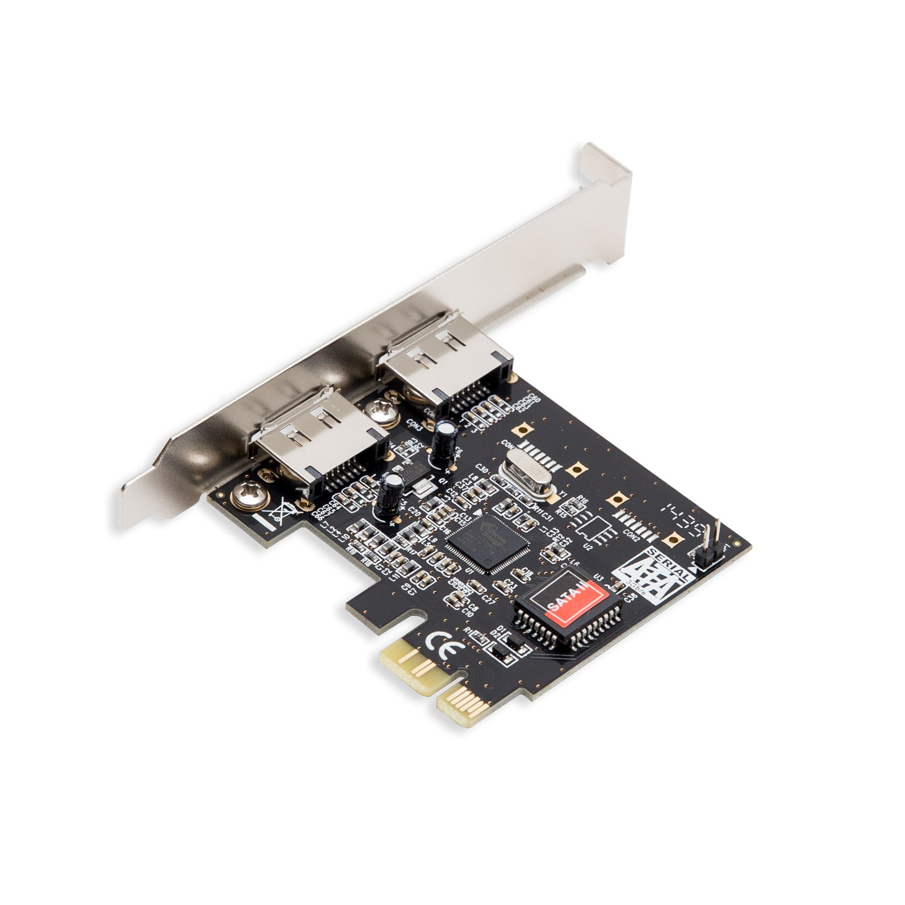 Syba SD-SA2PEX-2E 2 Port eSATA II PCI-e x1 Software RAID Card