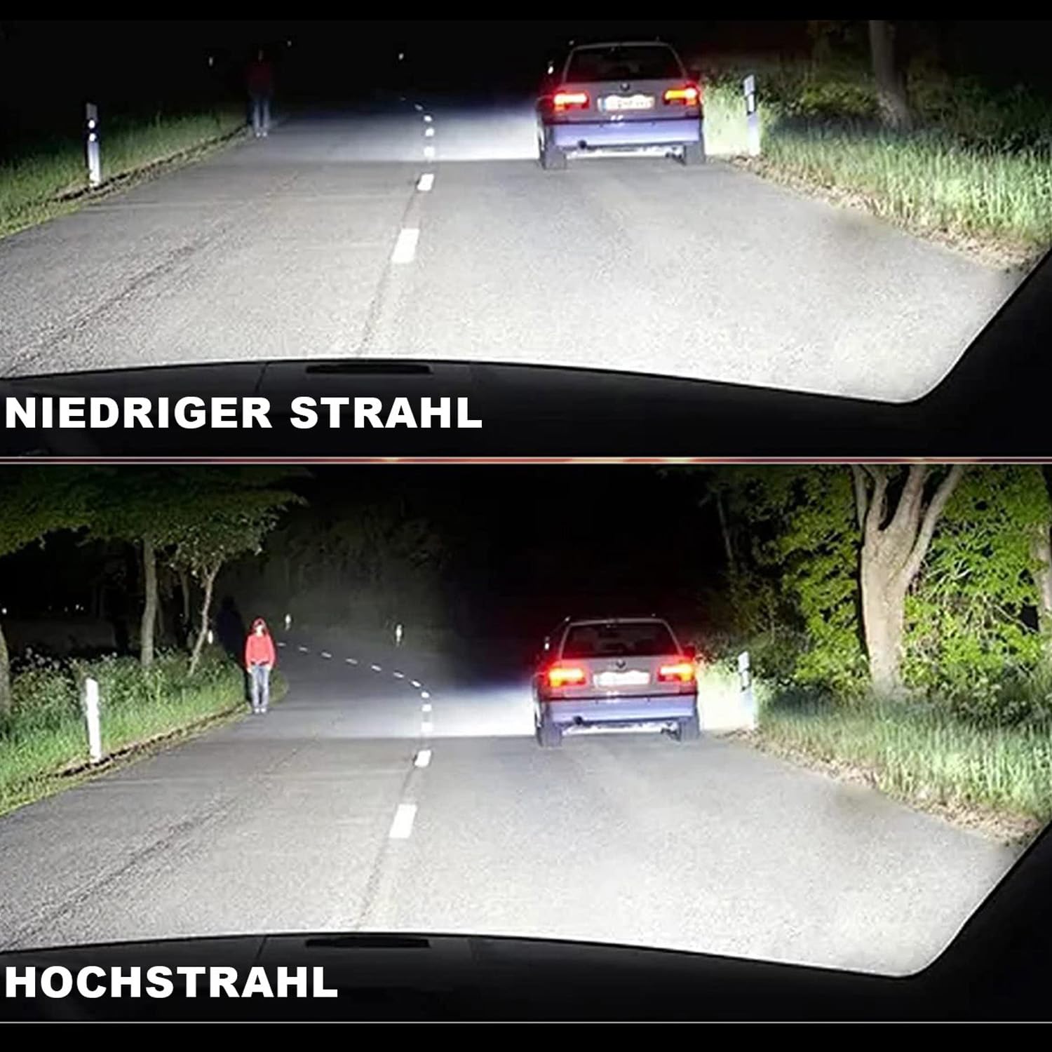 OUSHI H7 Scheinwerferlampe mit ECE Zulassung, 600% Helleres 6000K Weiß (2 Stück)
