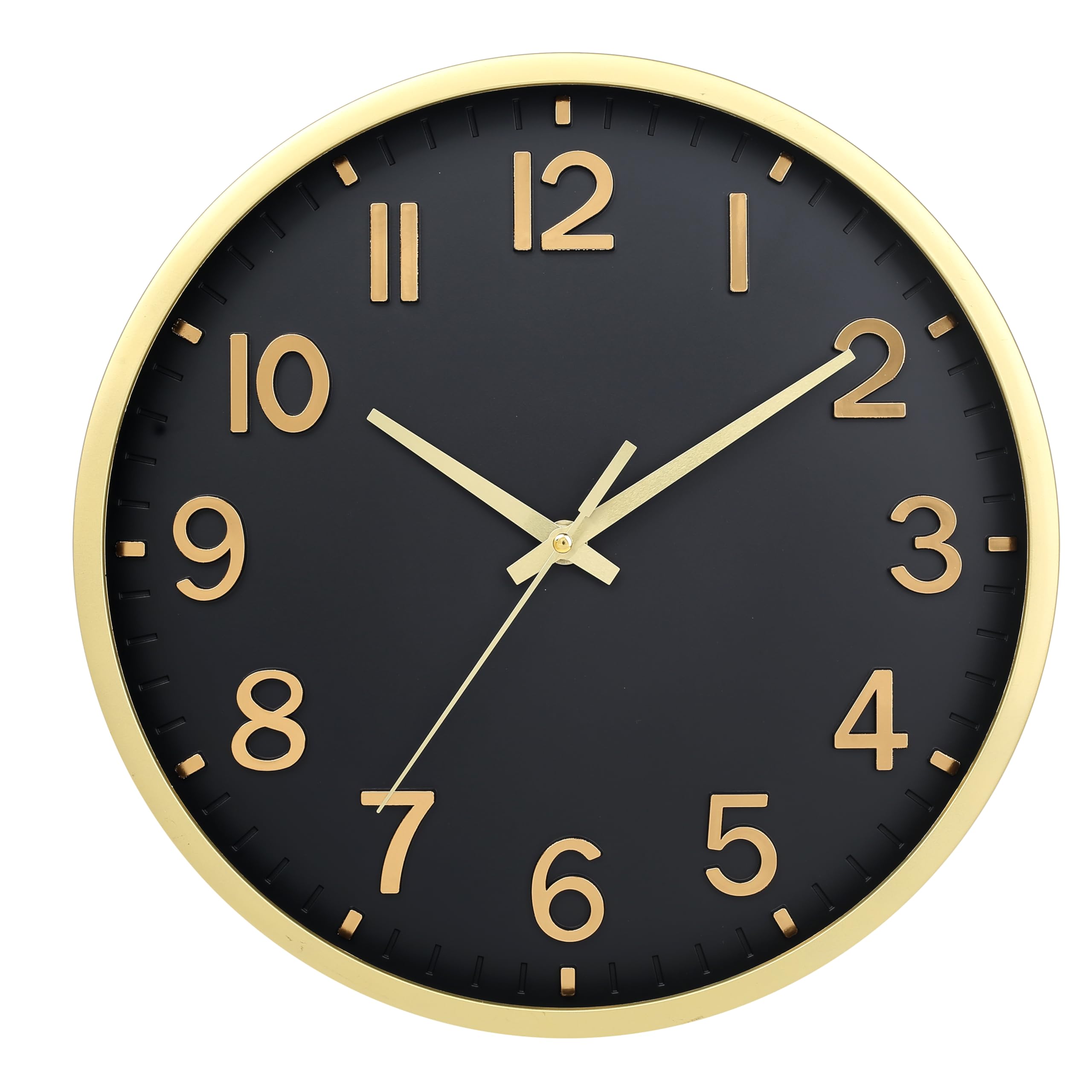 Moiubik Wanduhr 30cm Lautlos Ohne Tickgeräusche Quartz Modern Batteriebetriebene Uhr Mit Dickem Rahmen Für Zuhause Büro Küche Schule Wohnzimmer Schlafzimmer
