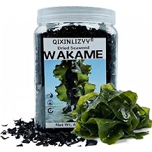 Dried wakame seaweed 6 oz, with an extra 30g free, pre-cut and ready to use, great for miso soup, seaweed salad, soups, and stews.