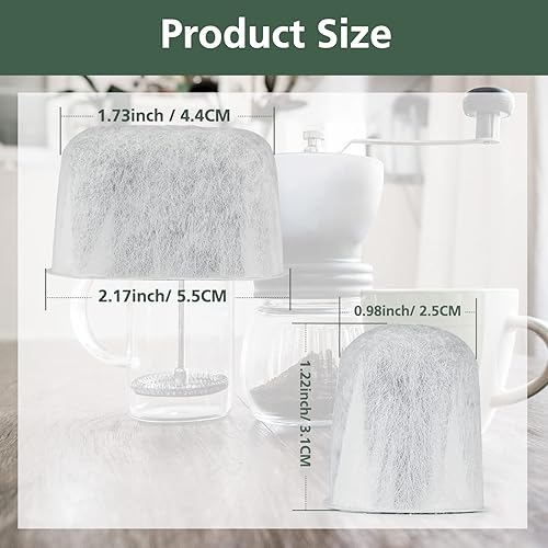 Miniatura 5 de Paquete de 6 filtros de agua para máquina de café expreso y 40 tabletas de limpieza de espresso, kit de limpieza de espresso incluye tabletas de