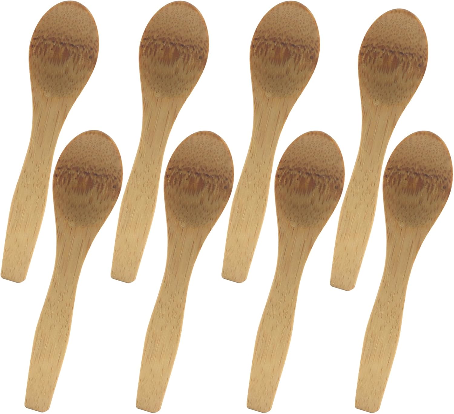 4 Pcs Mini Bamboo Spoons, 3.5 Inch