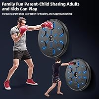 Vista 6 de Segunda Generación de Máquina de Boxeo con Música con Guantes de Boxeo, Máquina de Boxeo Montada en Pared con Música, Entrenador de Boxeo con Música