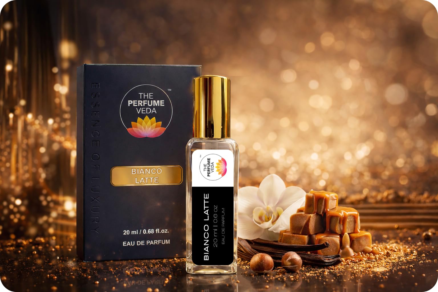 BIANCO LATTE Eau De Parfum (20 ml) | Unisex Perfume | Sweet, Gourmand & Musky Fragrance | Long Lasting Perfume | Premium Fragrance-image-16