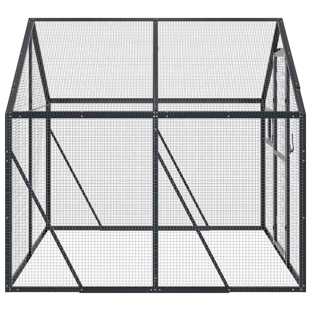Voliere Anthrazit 1,79x2x1,85 m Aluminium,Tiere & Tierbedarf,Haustierbedarf,Vogelbedarf,Vogelkäfige & -ständer,Anthrazit,27.02 kg-3155801