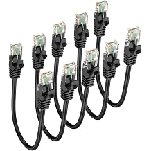 Cat 6 Ethernet Cable 1FT 5-Pack, Short Patch Cable 1 Foot Cord