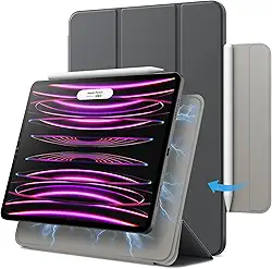 JETech Capa Magnética para iPad Pro 11 Polegadas, Todos os Modelos, e iPad Air 5/4 (10,9 Polegadas 2022/2020), Suporte para 2º Carregando de Pencil, Despertar/Suspender Automático (Cinza Espacial)