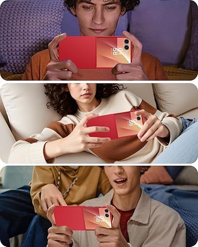 Vista 57 de Miimall Funda delgada para Galaxy Flip 7 con protector de pantalla integrado, grado militar, a prueba de golpes, a prueba de caídas, antiarañazos