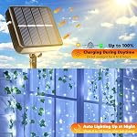 Lomotech Éclairage des chaînes solaires en extérieur - 2 Boîte Total 66ft 200LED Solaire Fée Lumières Imperméable 8 Modes Twinkle lumières pour l'extérieur, patio, jardin, cour, fête, mariage, décoration d'arbre (blanc)