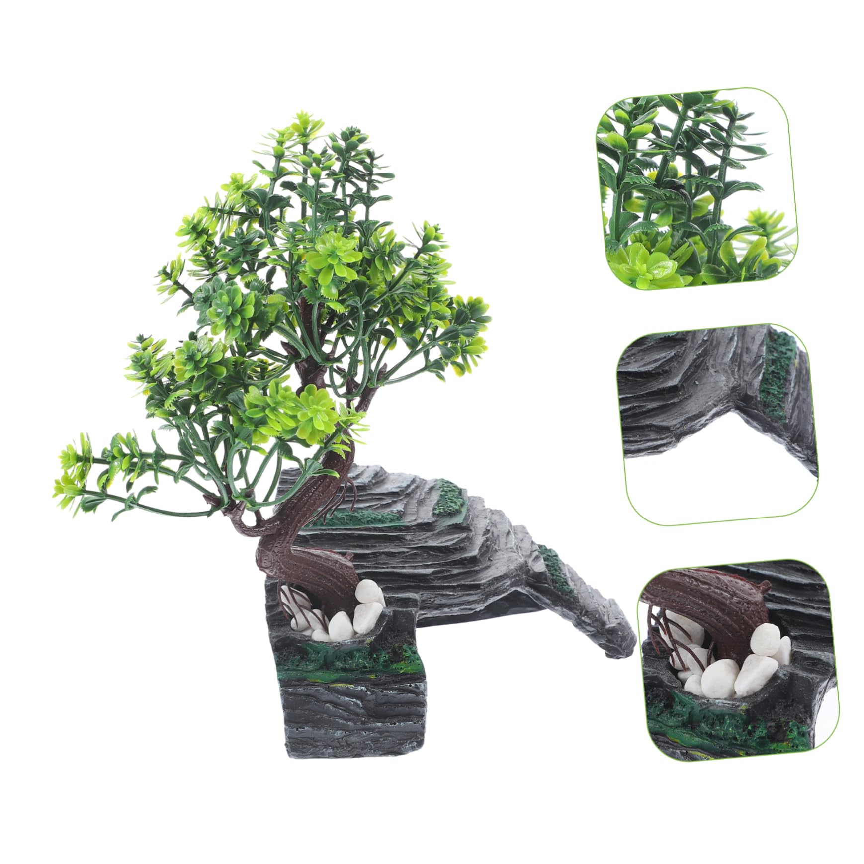 Nascondiglio per Rettili Rifugio Caverna Albero in Resina | Design Realistico Dai Colori Freschi, Riduce la Luce Diurna, Offre Riparo nel Terrario