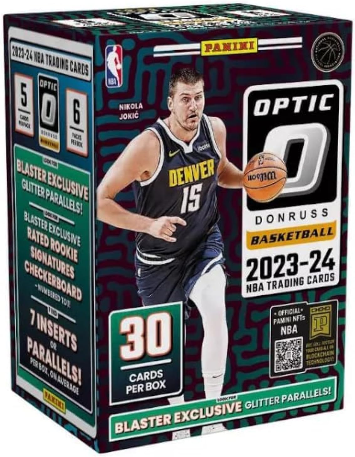 PRIZM 2023-2024 Donruss Optic Basketball Blaster Box - 30 Basketball Cards per Box