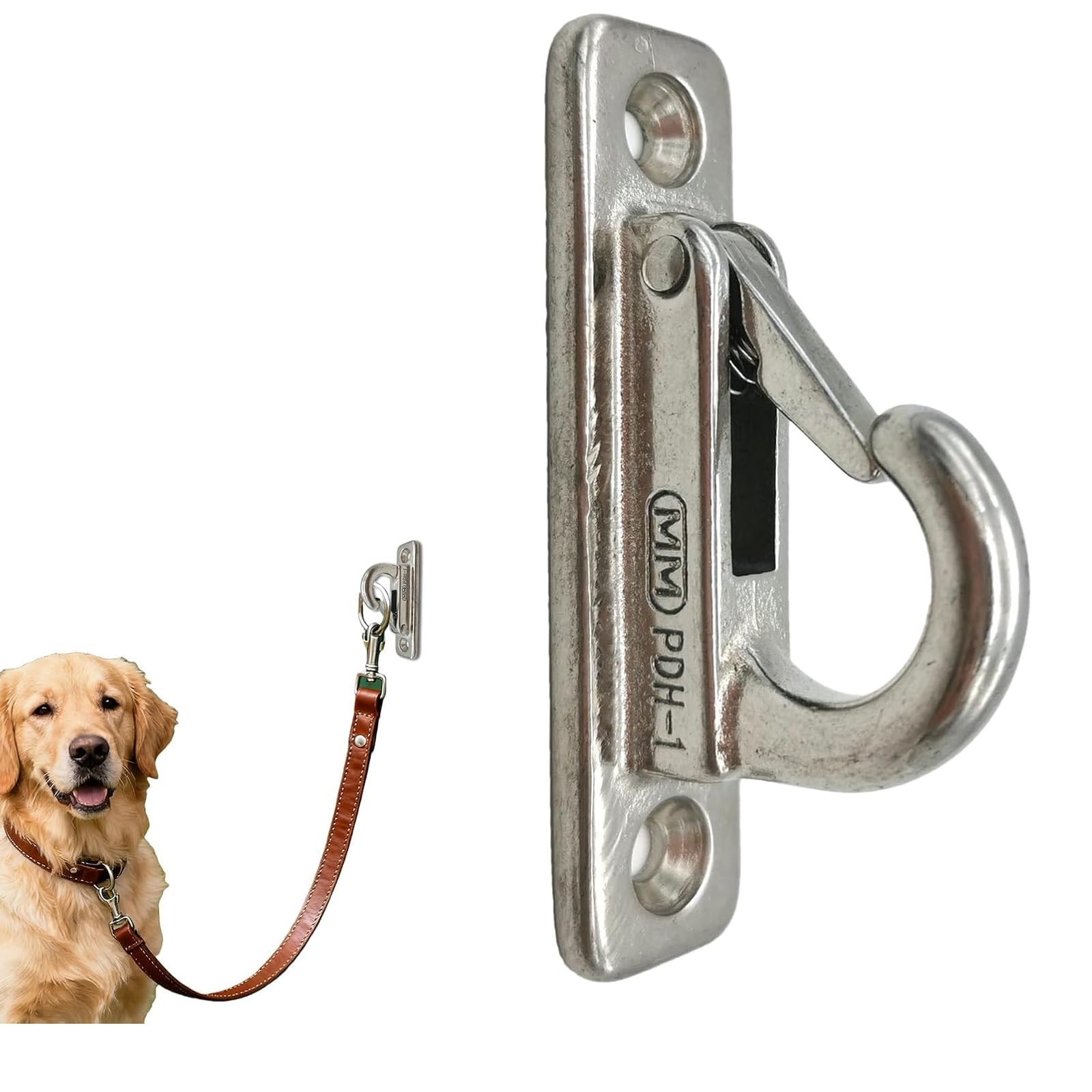 Dog Leashes Hooks for Wall, Pet Chain Parking Hook, Stainless Steel Dog Leashes Parking Holder, Pet Chain Management Hooks for Outdoor Living Room Front Door (Silver)