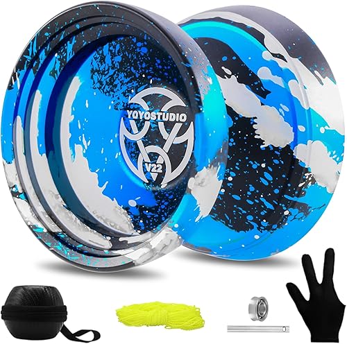 YOYOSTUDIO V22 Yoyo Yoyo profesional sensible para niños de 8 a 12 años, yó de truco profesional para adultos y niños con kit de accesorios de yoyos
