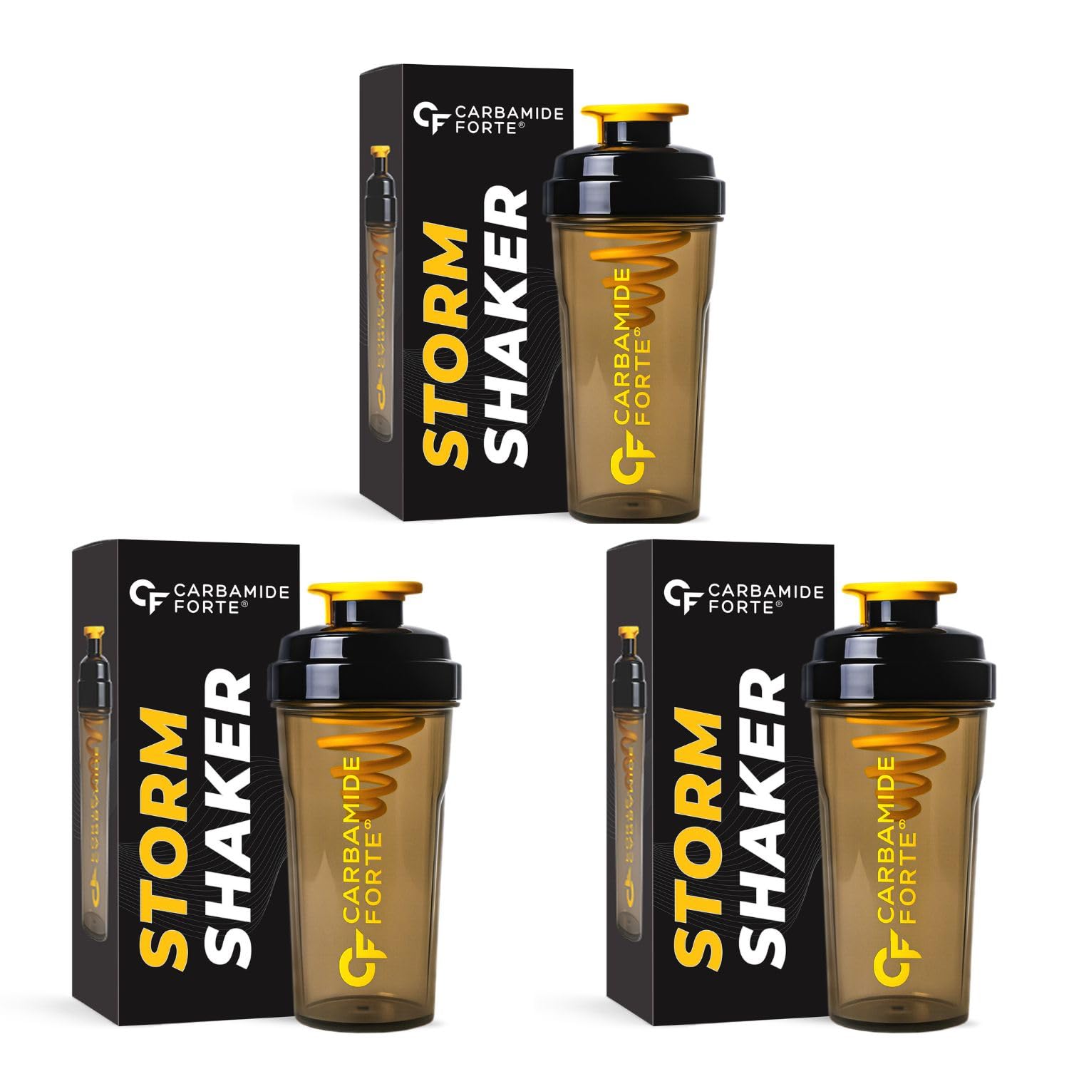 Carbamide Forte Stainless Steel Shaker for Gym Bottle | Protein Shaker Bottles | 100% Leakproof Guarantee Protein Sipper Bottle | Pre Workout Steel With Measurement 700 ml Black (Pack of 3)-image-38