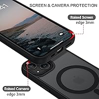 Vista 6 de BENTOBEN Funda magnética para iPhone 13 [compatible con Magsafe] Funda translúcida mate para iPhone 13, delgada y delgada, a prueba de golpes