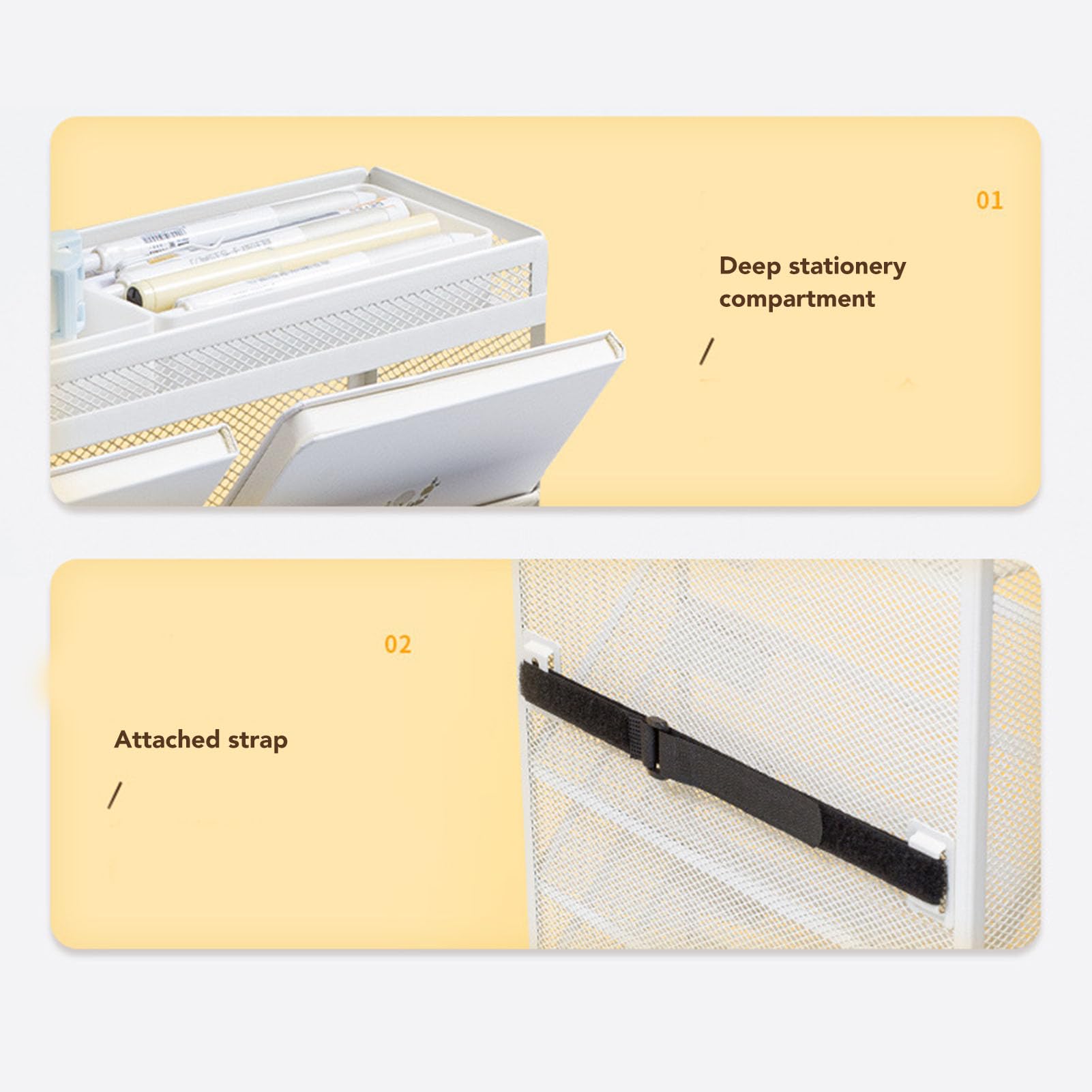 Organizzatore di File a 9 Livelli Realizzato in Maglia di Ferro Spessa, Rack a Parete Mobile con Ruote, Organizzatore di Documenti per Ufficio, Casa, Design Verticale per la