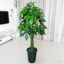 Faux Money Tree, Realistic Pachira Aquatica Artificial Plants, Indoor Fake Tree with Decorative Pot for Home Office Garden Decor160cm/5.2ft