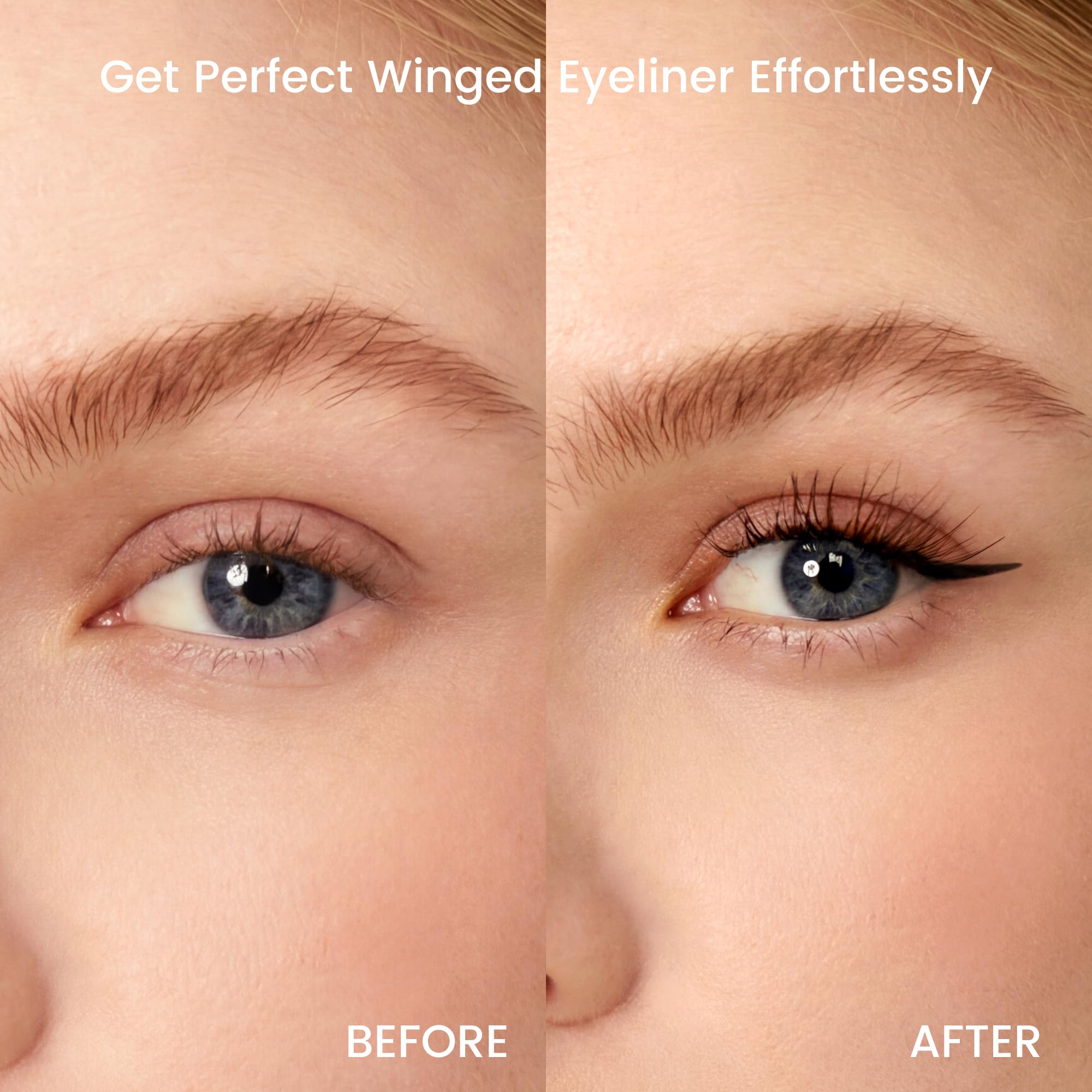 Unicos Winged Eyeliner Stamp - 90° Ergonomic Cat Eye Makeup Tool with Dual-Sided L/R Symmetry, Waterproof & Smudge-Proof Liquid Eye Liner Pen, 2.1ml High Capacity, Long Lasting Finish, 12mm — view 4