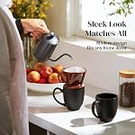 DOWAN Coffee Ensemble de tasses, 16 OZ Mug de café Ensemble de 6, Mugs de café avec grandes poignées pour les hommes, femmes, mug en céramique pour le thé café cacao, facile à nettoyer & Attendez, pour le café du matin, Anniversaire, Fête