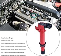 Vista 3 de Paquete de 6 bobinas de encendido para Dodge Ram 1500 de 3.7 V6 2002 2003 2004 2005 2006 2007 2008 Dodge Ram 1500 Pickup Durango Dakota Nitro Jeep