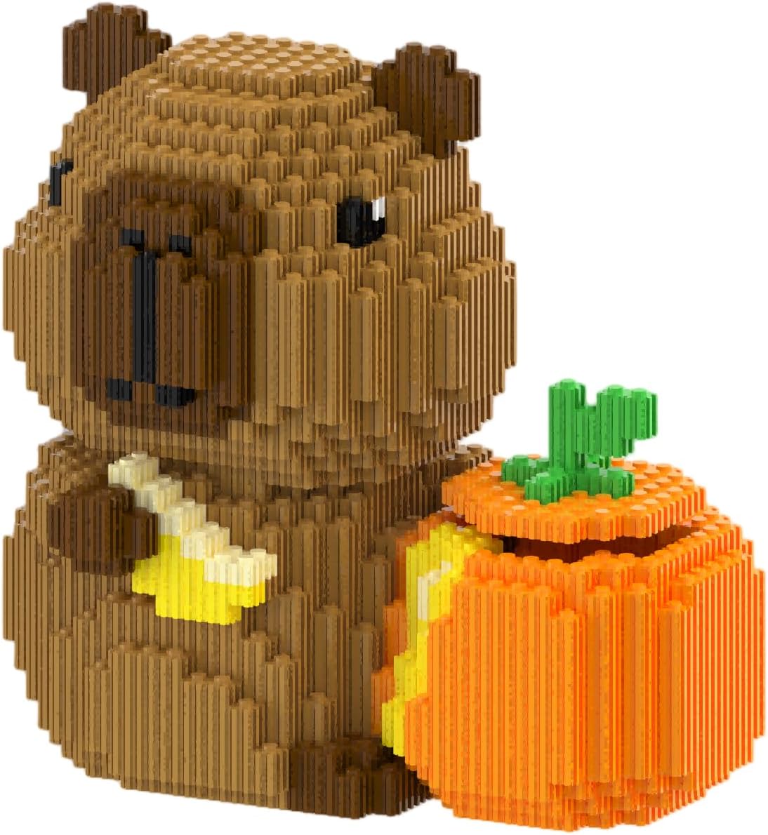 Capybara Building Blocks Set(7400), Mini Micro Blocks, Suitable for Adults