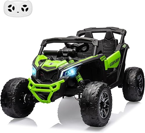 Vehículo UTV de 12 V, auto UTV eléctrico todoterreno Can-Am con licencia Can-Am, camión para niños con control remoto, asiento grande, música, luces disponible en Yaxa Venezuela