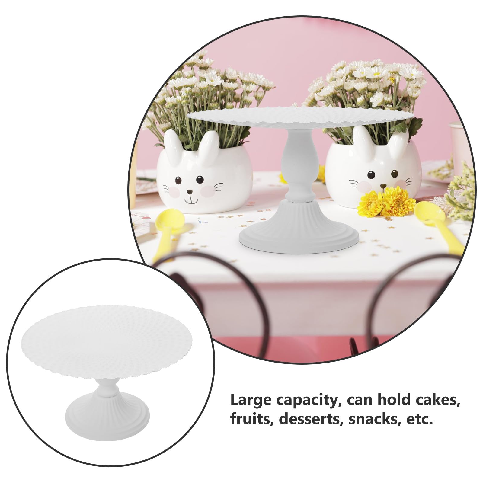 Présentoir à Gâteaux en Fer Blanc Élégant et Décoratif, Plateau Multi-fonction pour Fruits et Desserts, pour Maison et Fête