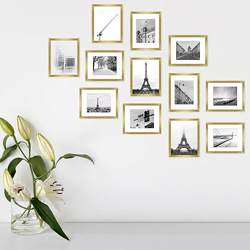 Vista 327 de Frametory, Portarretratos negro de 16 x 20 pulgadas, para fotos de 11 x 14 pulgadas con paspartú, molduras anchas (16 x 20 pulgadas, negro)