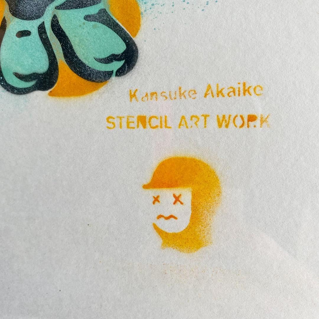 Amazon.co.jp: kansuke akaike ステンシルアート ミシュランマン