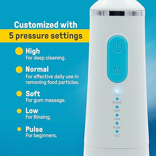 Miniatura 6 de Remi El mejor irrigador dental para un cuidado dental avanzado, salud superior de las encías y portabilidad sobre la marcha, perfecto para aparatos