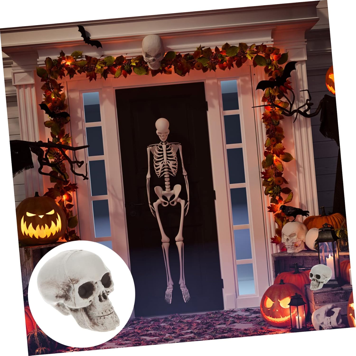 60個 用 な レー ホラーな雰 演出する 飾り ップやホーン にな恐怖