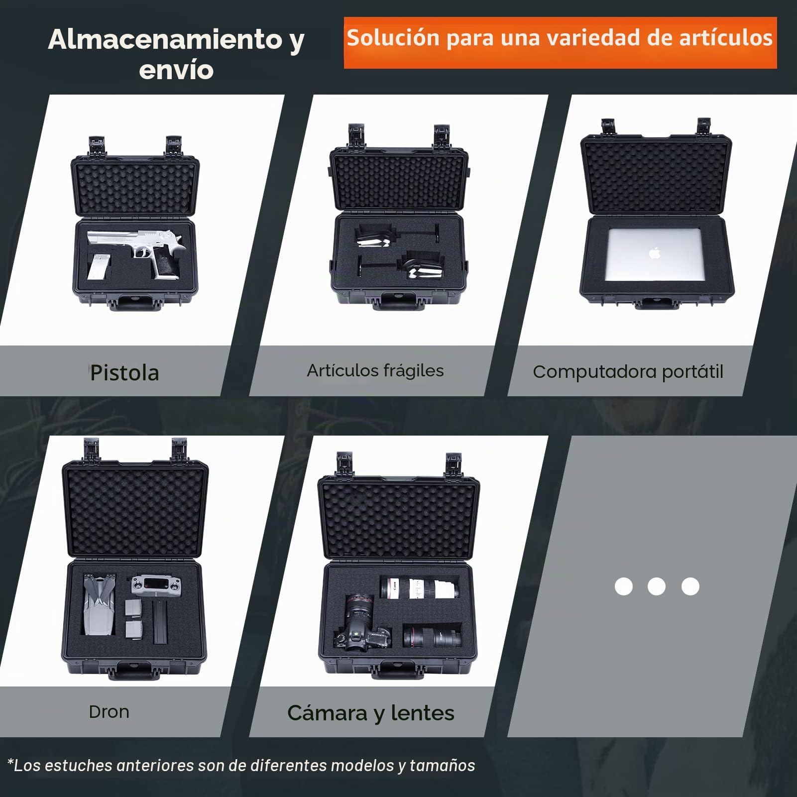 Lykus HC-3520 Maletín/Estuche/Case Impermeable con Espuma, Tamaño Interior 35x30x16,5cm, Adecuada para cámara réflex, Lentes, Drone, videocámara y Otros
