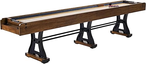 Miniatura 9 de Barrington Shuffleboard Múltiples estilos, colección clásica de juegos de arcade, diseños duraderos y elegantes con juegos de disco, perfecto