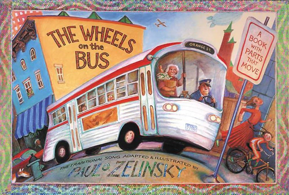 英語絵本16冊セット：the wheel on the busなど The wheel on the bus ポップでカラフルな定番バスの絵本 穴