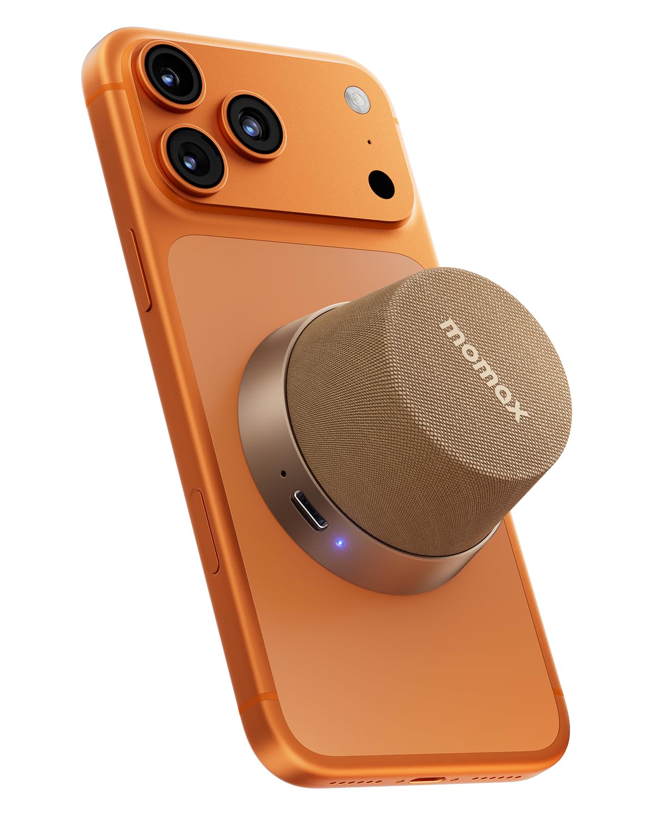 MOMAX Cassa Bluetooth Portatile Magnetico, Altoparlante Bluetooth IPX6 Impermeabile, 12 Ore di Riproduzione, Stereo TWS, Cassa Musica USB-C per Esterni, Ideale per Viaggi e Come Idea Regalo