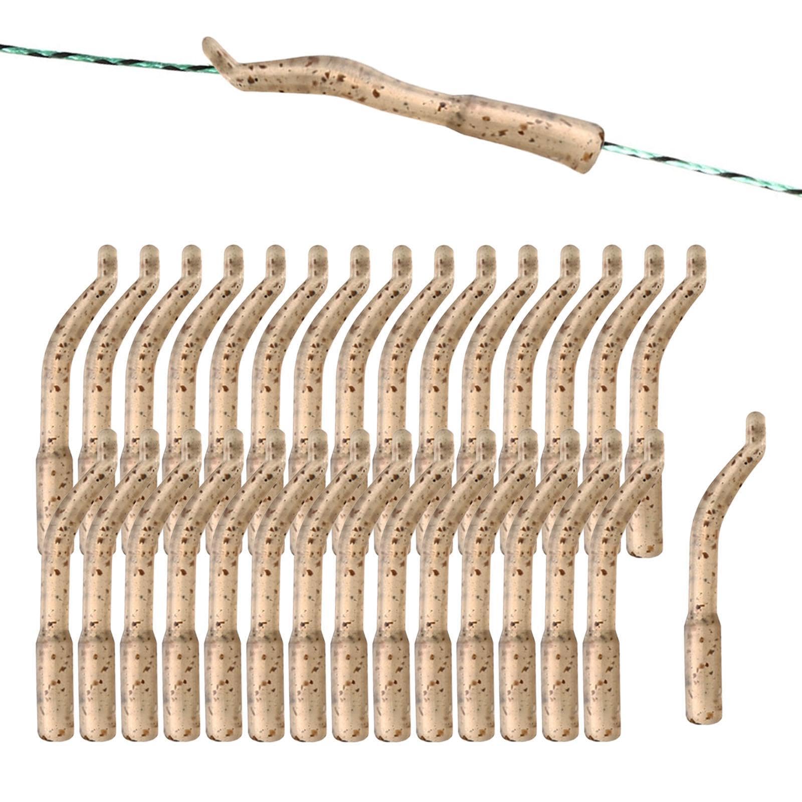 kowaku 30Pcs Hair Rig Line Aligner Sleeves Carp Fishing Hook Sleeve Rubber Tubes Fishing Terminal Tackles Hook Aligner Anti Tangles, Large 23mm