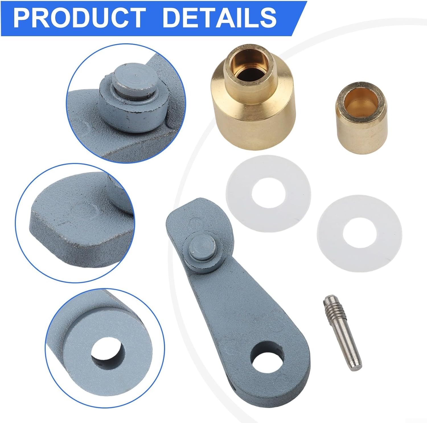 FABULETTA Marine Transmission Shift Lever with Bushing Kit Replacement 45518T1 for MerCruiser for Alpha One Gen 2 MC-I R for MR Stern Drives Serial 0F094774 & Below