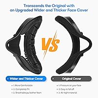 Vista 5 de 2Set Quest 2 Face Pad with Vent Heat Dissipation, TechKen Meta Quest 2 Face Cover Bracket Foam Face Pad VR Accessories Compatible with Quest 2