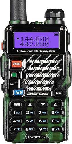 Miniatura 7 de BAOFENG UV-5R+ Plus Radio bidireccional, largo alcance para adultos, recargable con auricular, walkie talkie para exteriores, 144-148 420-450 MHz,