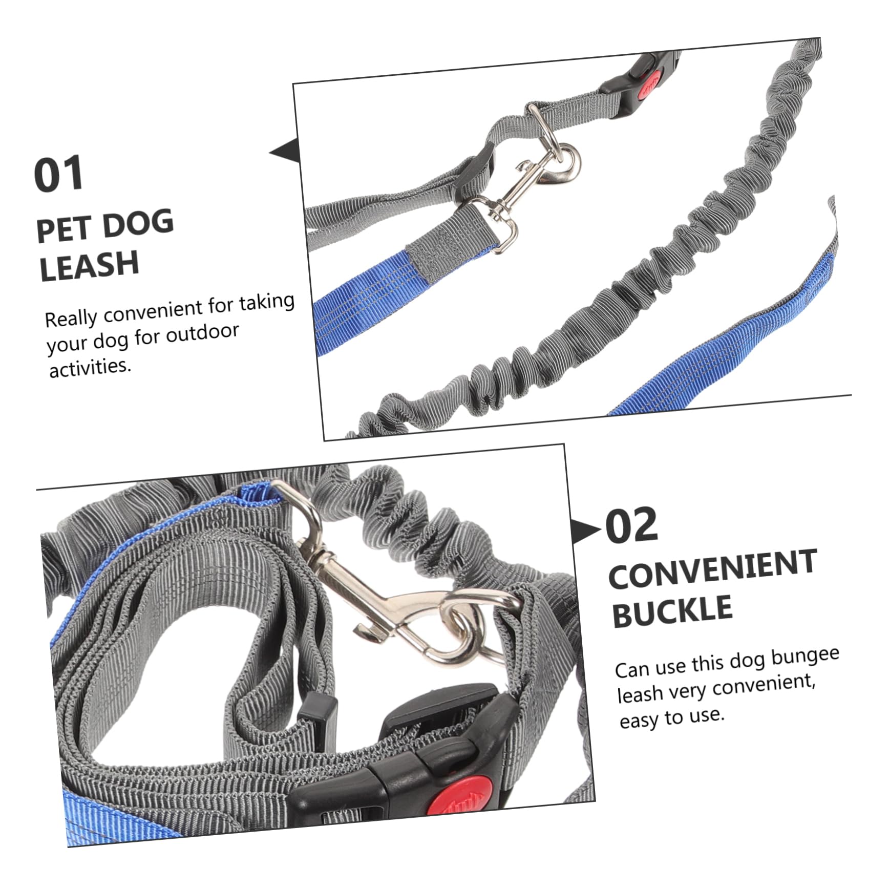 POPETPOP Dog Leash for Running Hands Waist Dog Leash Durable Material Comfortable Fit for Outdoor Adventures