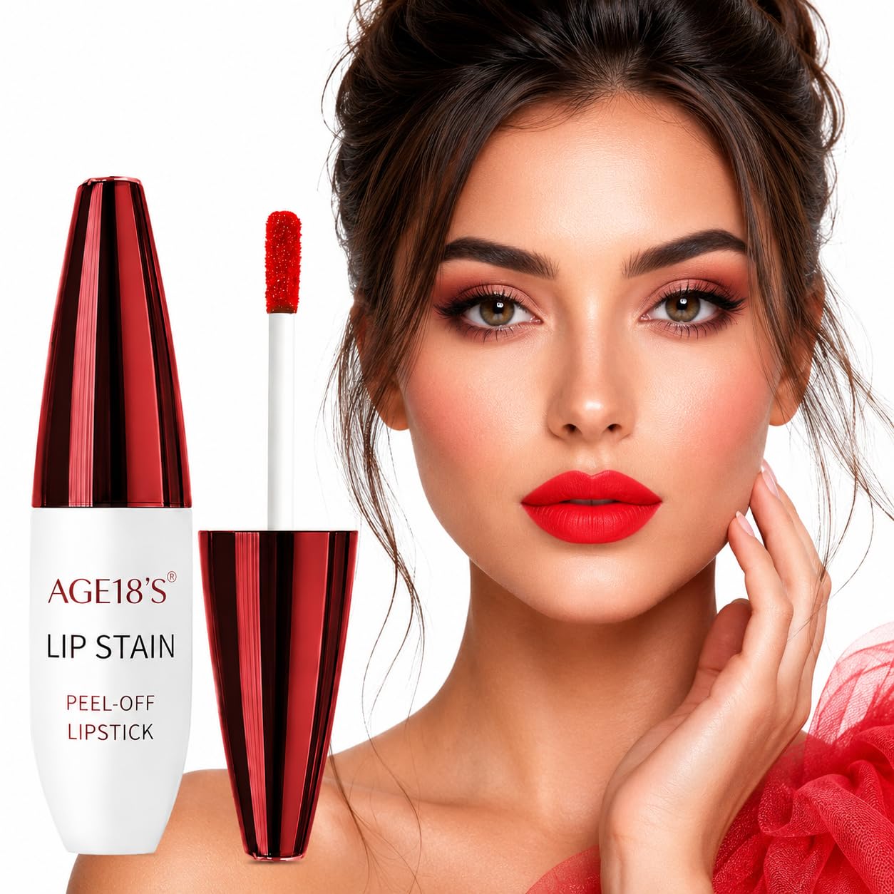 Peel Off Lip Stain for Women, Waterproof Transfer Proof Non-sticky Lip Tint, Natural Long Lasting Matte Lipstick, Smudge Proof Lip Color Lightweight Hydrating Lip Makeup, All Women Daily Wear-image-18