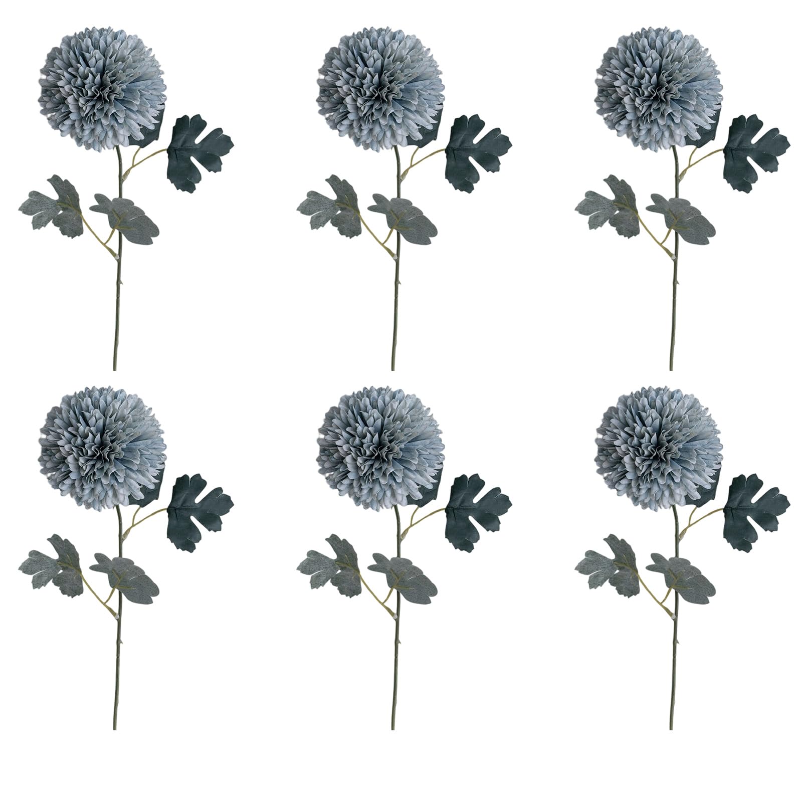 HDOYTXXM 6PCS Bendable Realistic Flower Stems 22.2Inch Artificial with Leaves for Wedding Decoration Vase Arrangement Artificial