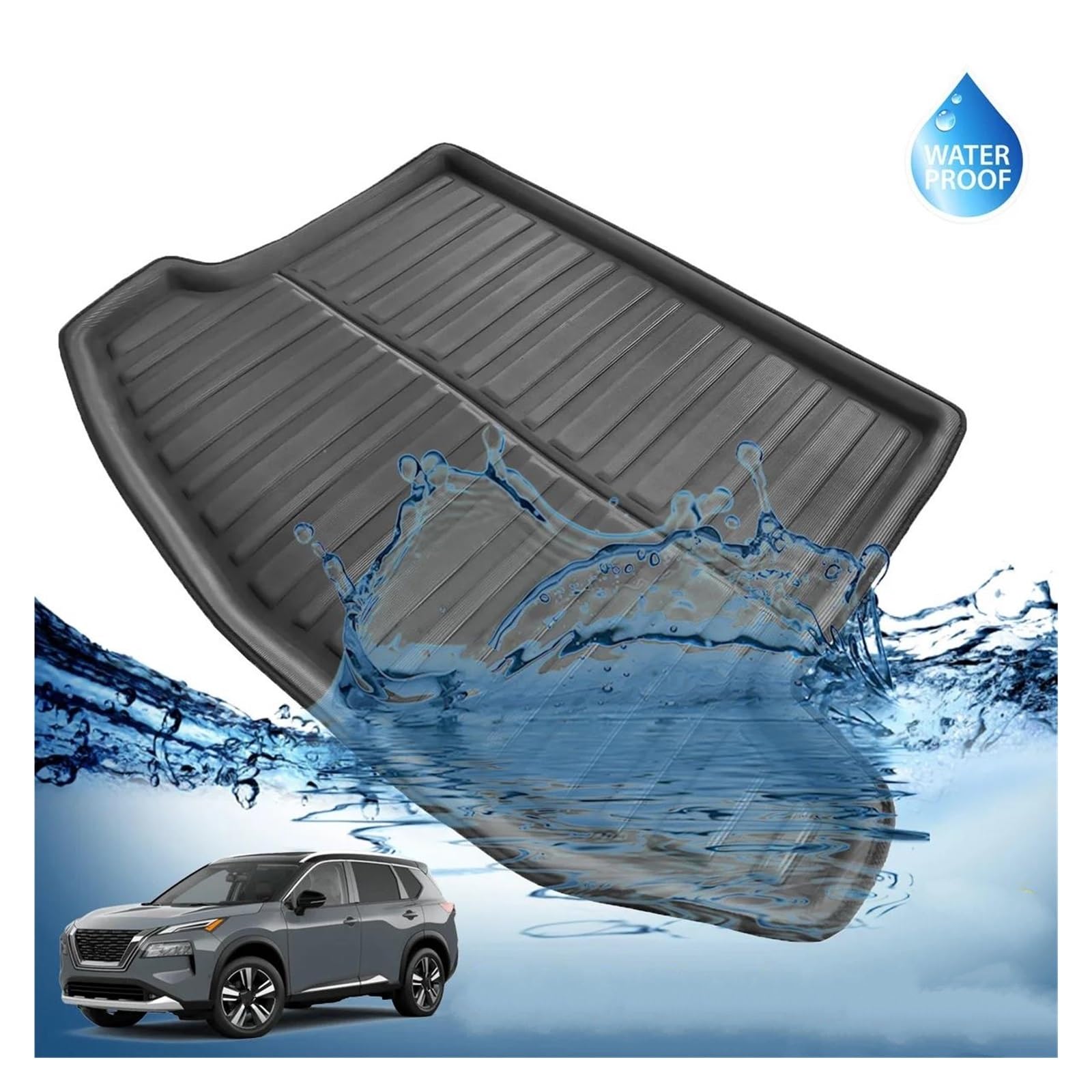 Auto Vasca Baule Su Misura Per Nissan Per X-Trail Per XTRAIL Per Rogue T33 2022 2023 Robusto Fodera Impermeabile Tappetino Bagagliaio Vassoio Portabagagli Bagagliaio Tappeto Bagagliaio