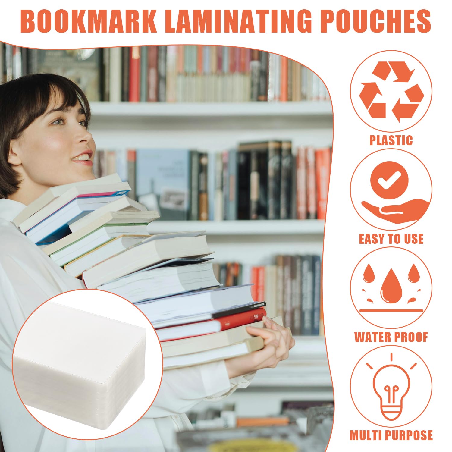 200pz Buste per Laminazione Segnalibri, 6x16cm Buste per Plastificazione a Caldo 0,125mm buste per Laminazione Termica per Amanti dei Libri Amanti della Natura