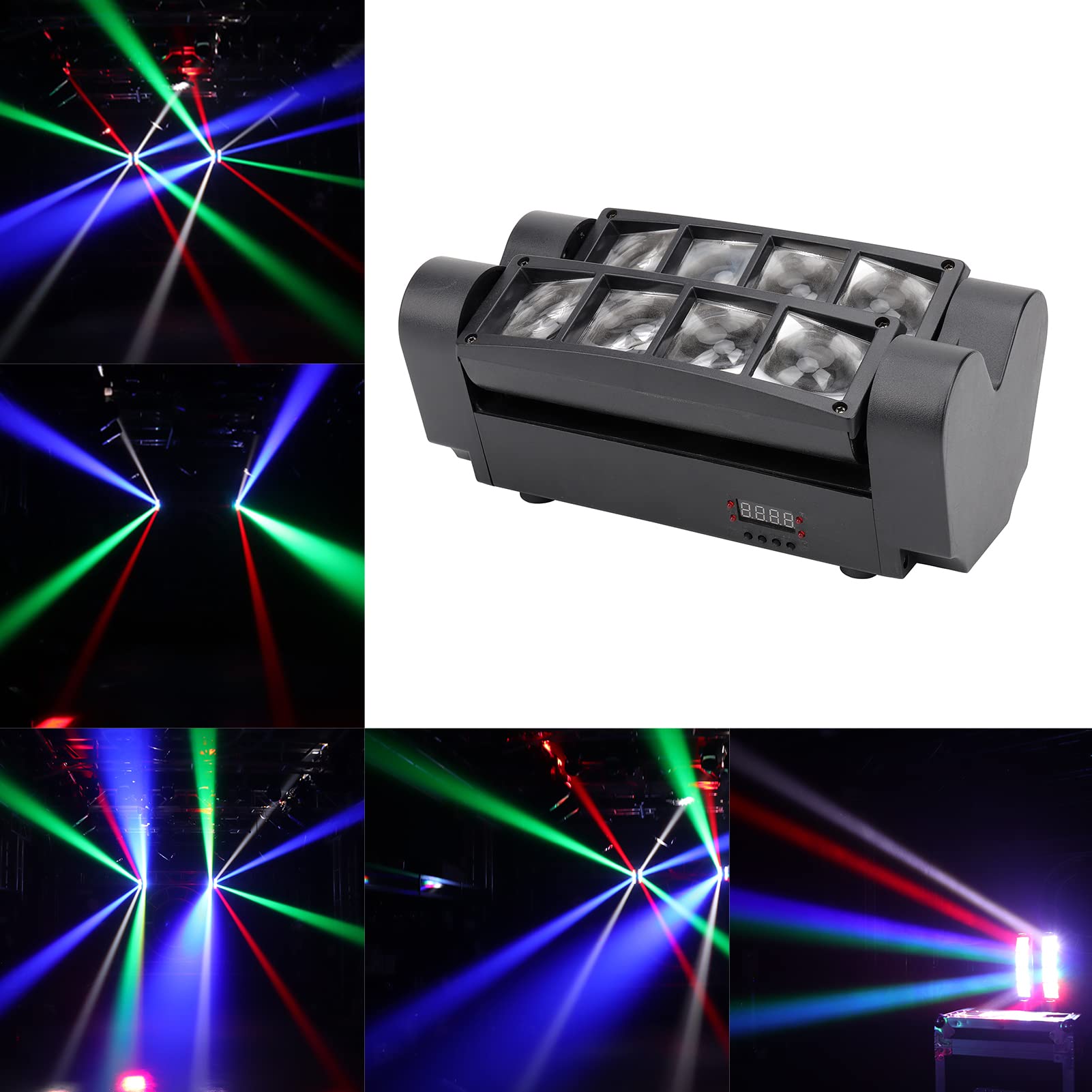 Amazon.co.jp: 40W RGBW LEDMini Spider ステージライト、DMX512