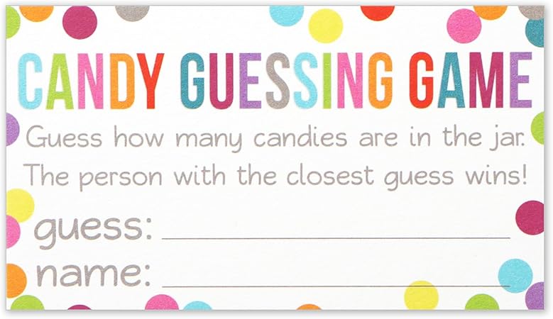 guess the candy in the jar