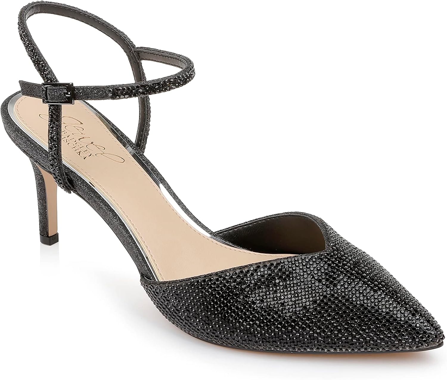 Jewel Badgley Mischka Georgina Pointed Toe Mid Heel - Image 2